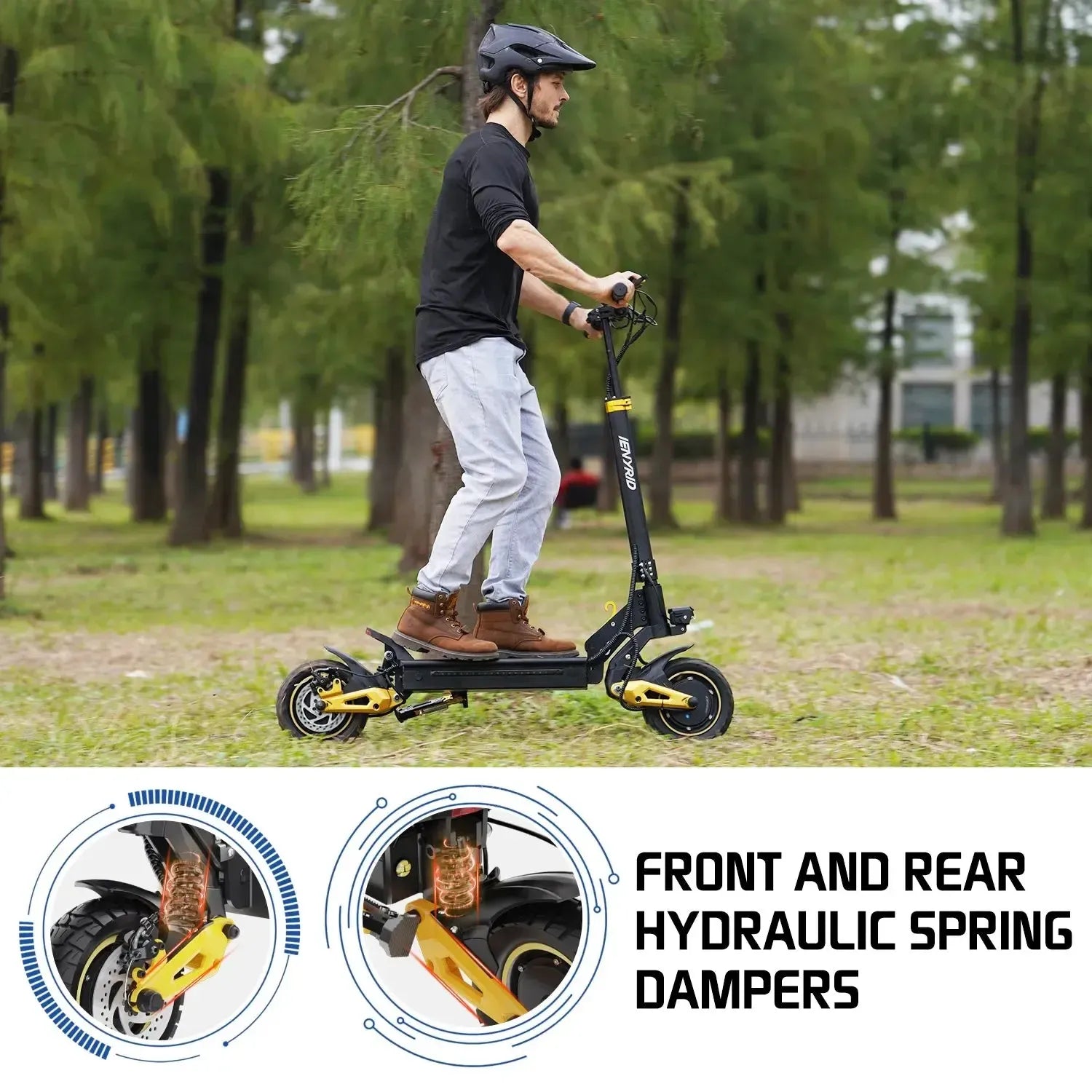 IENYRID ES1 Electric Scooter Long Range Foldable with Quad Suspension up to 60 Km/h