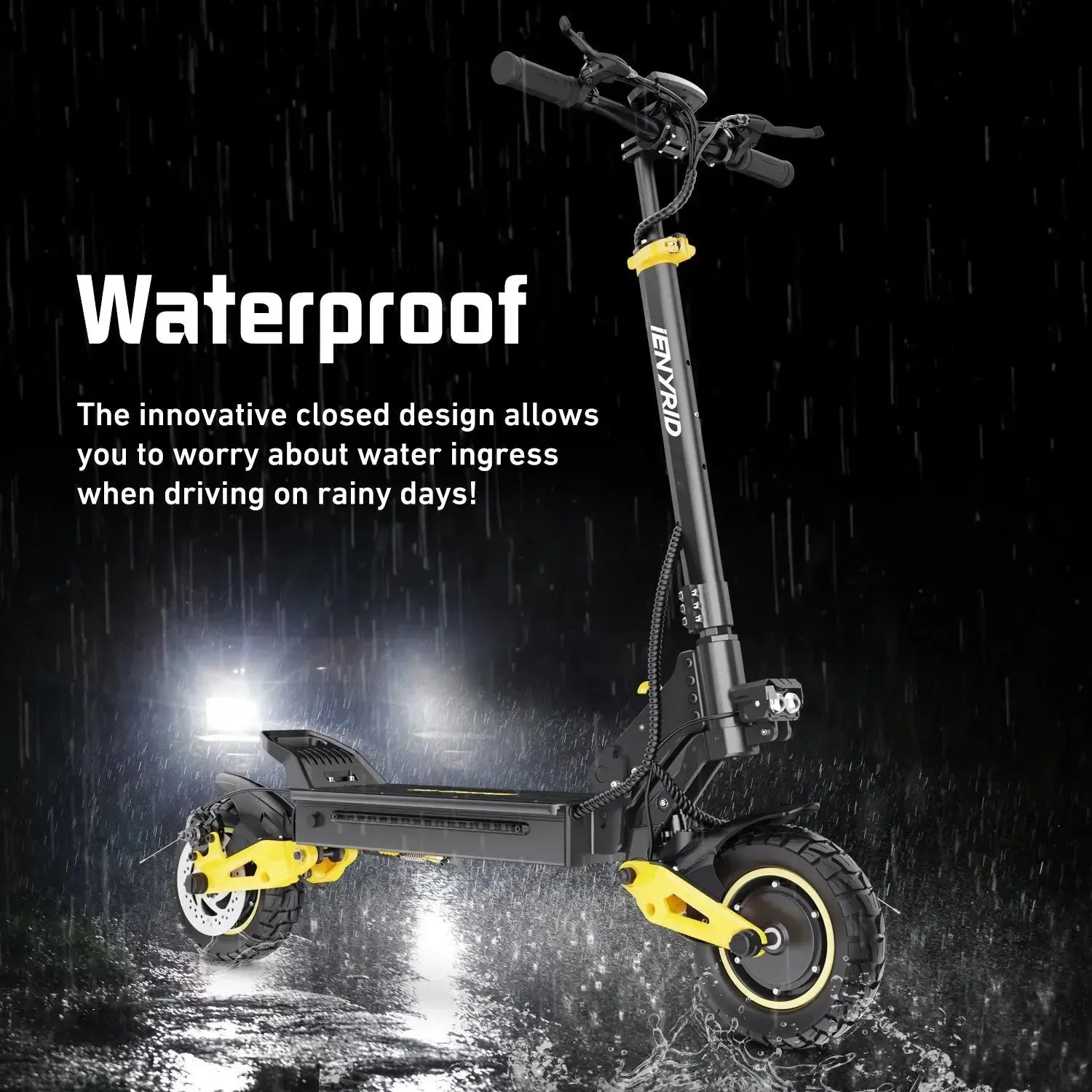IENYRID ES1 Electric Scooter Long Range Foldable with Quad Suspension up to 60 Km/h