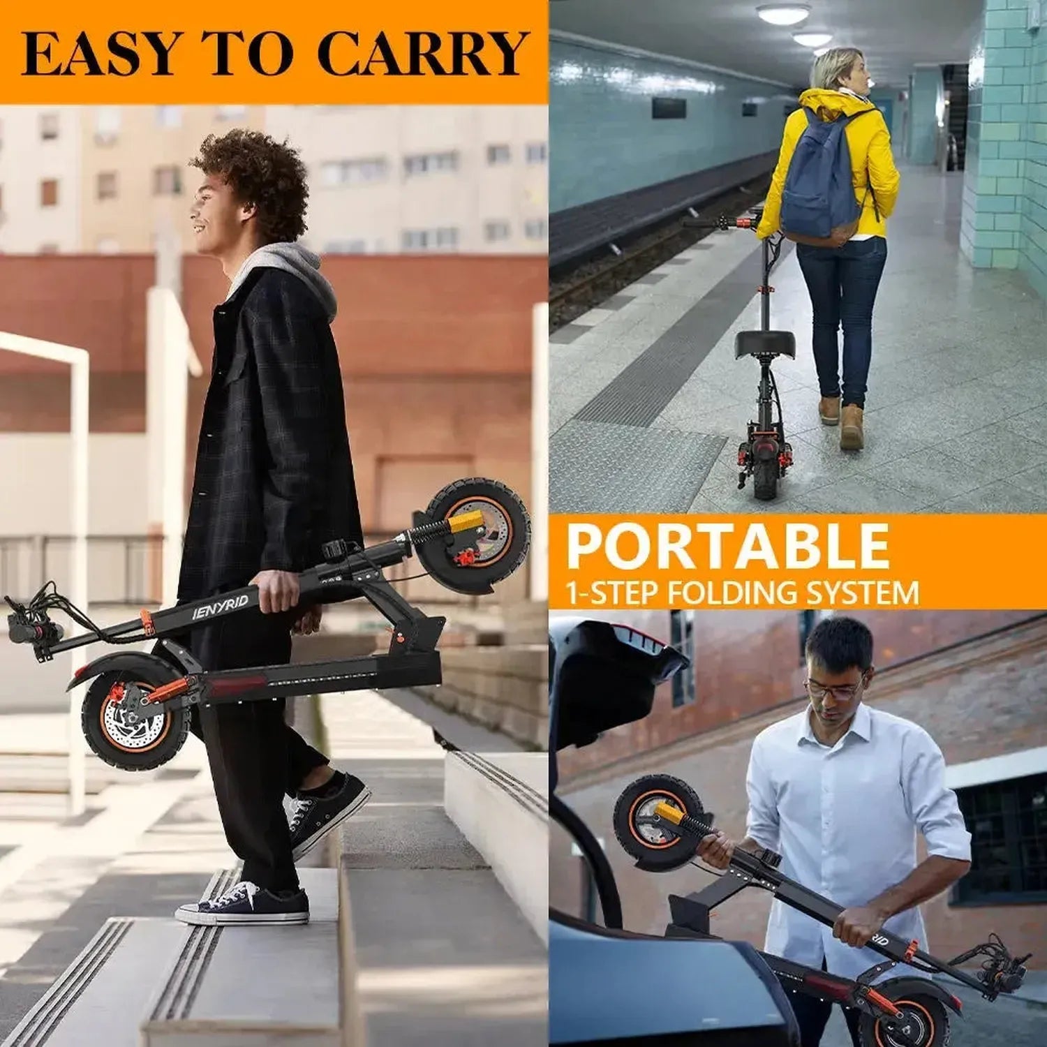 IENYRID M4 PRO S+ MAX Electric Scooter Long Range with Suspension up to 45 Km/h