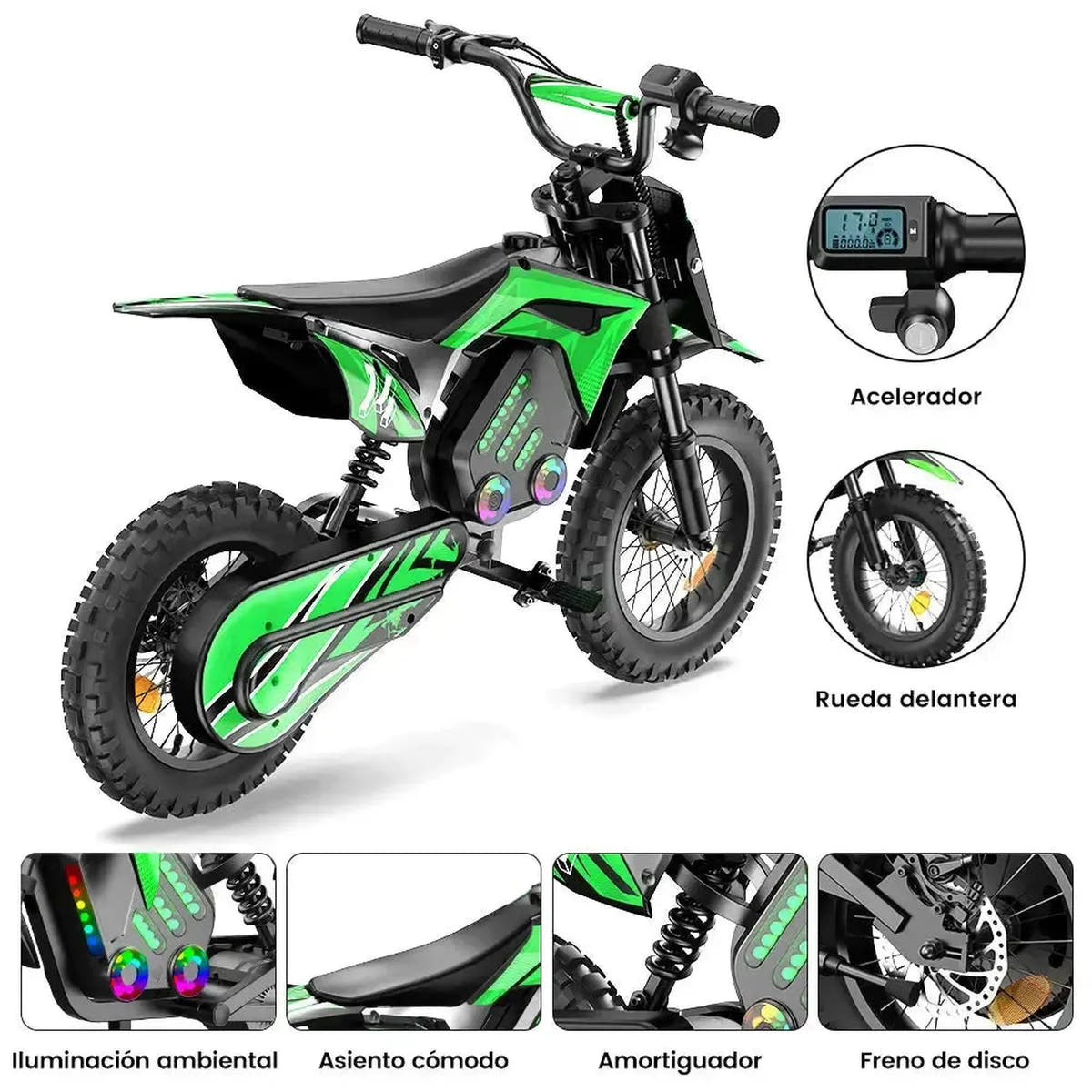 iScooter A14 Electric Bike for Kids with Off Road Tyres up to 27 Km/h
