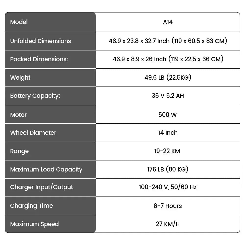 Rower elektryczny iScooter A14 dla dzieci Dirt