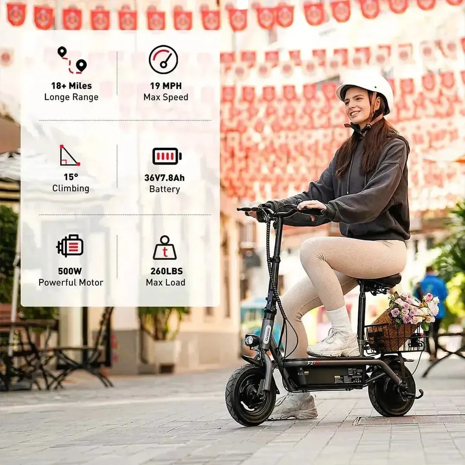 iScooter F2 hulajnoga elektryczna z Seatem