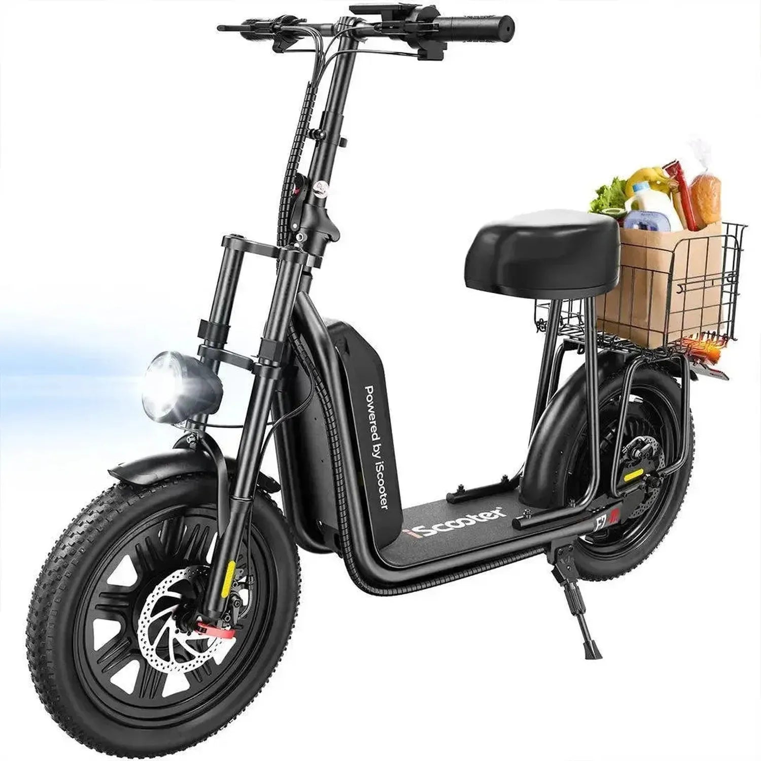 iScooter F7 Electric Scooter with Seat Foldable for Adults up to 45 Km/h