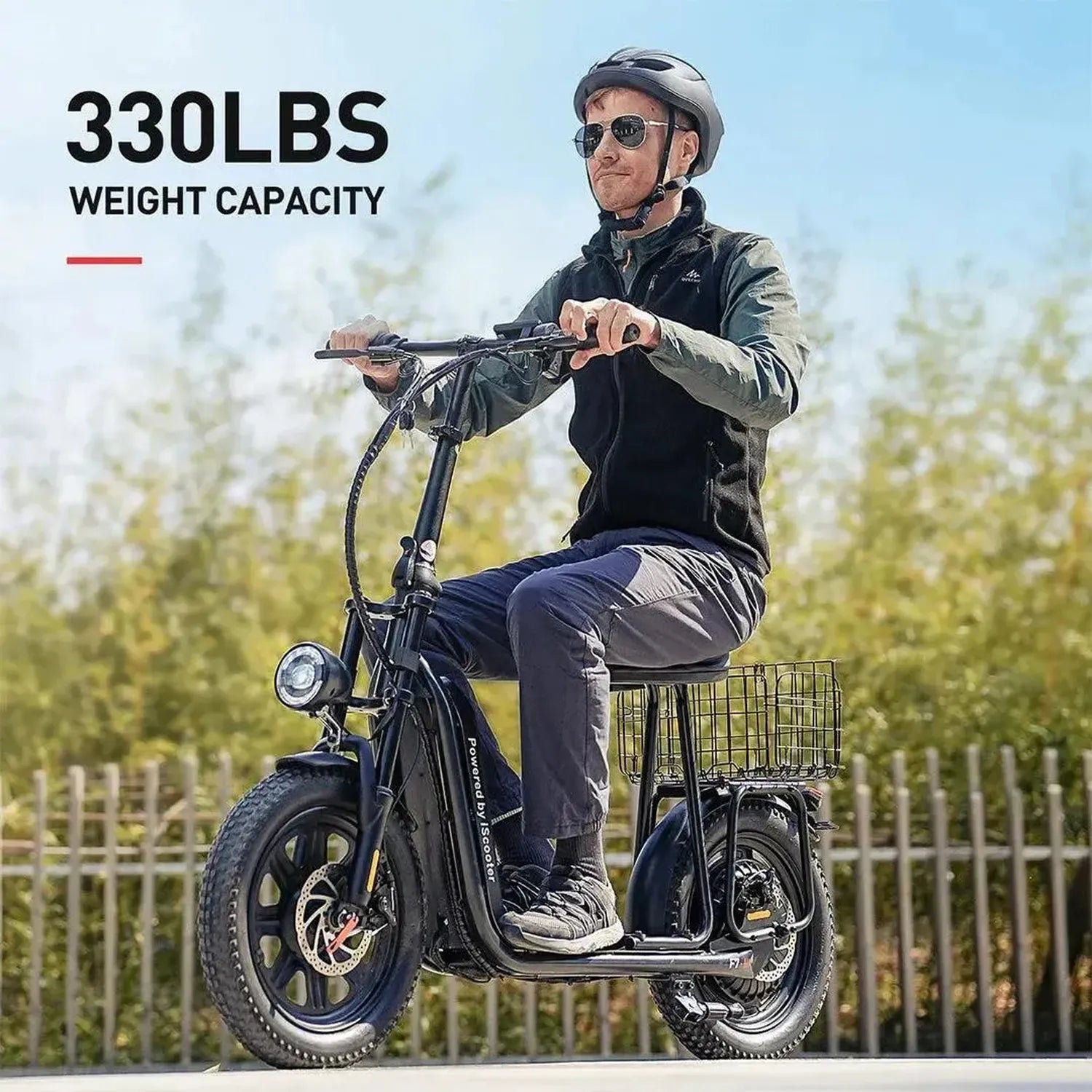 iScooter F7 Electric Scooter with Seat Foldable for Adults up to 45 Km/h