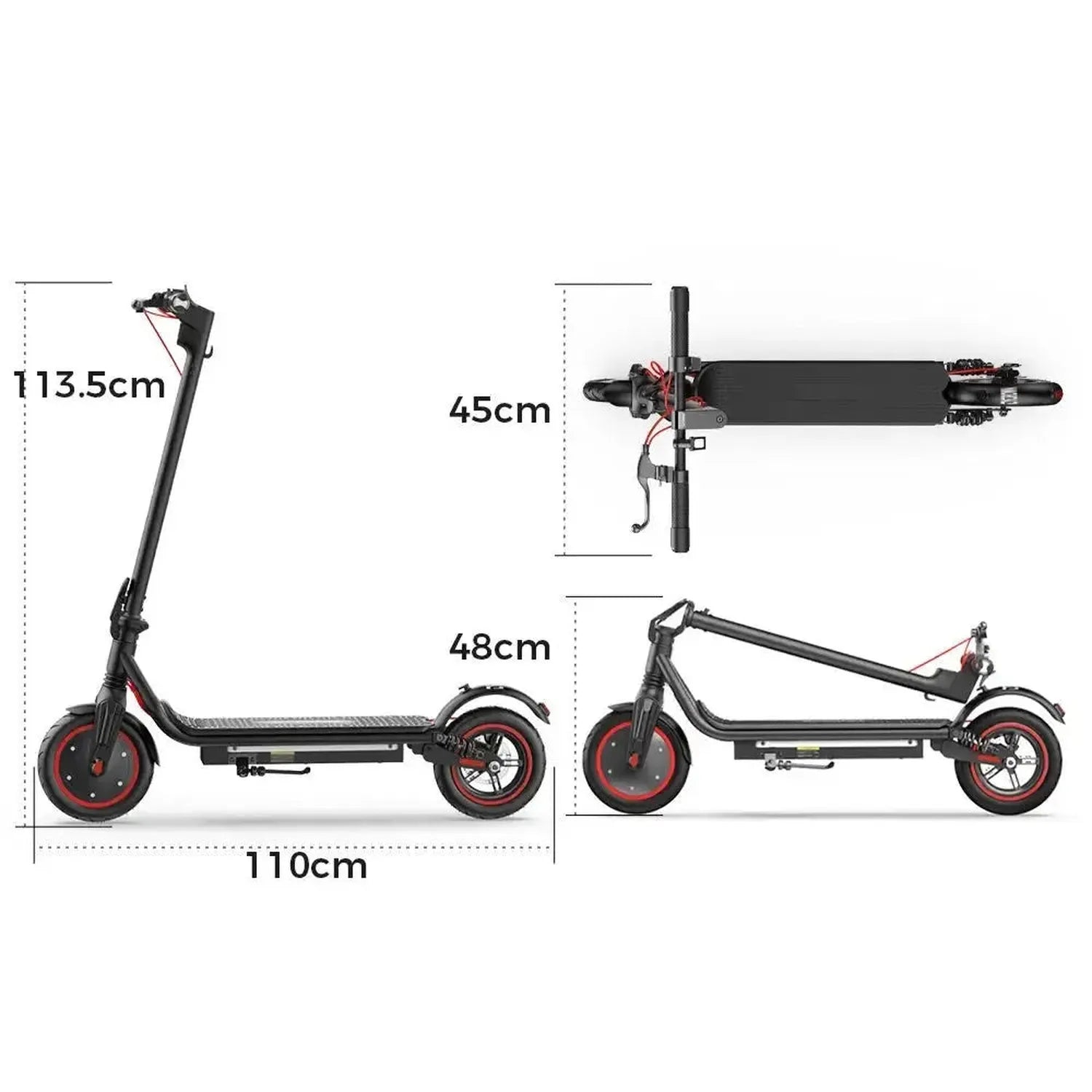 iScooter W7 Electric Scooter Foldable with Suspension and LED Lights up to 35 Km/h