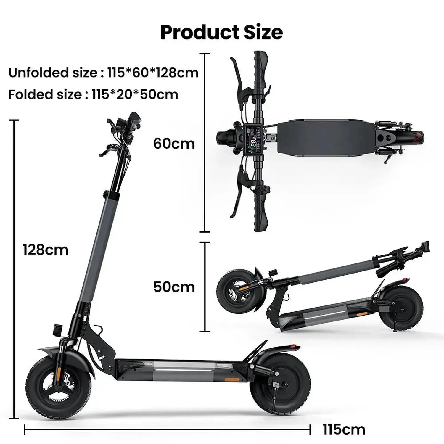 iScooter W9 Electric Scooter Foldable with App for Adults up to 45 Km/h