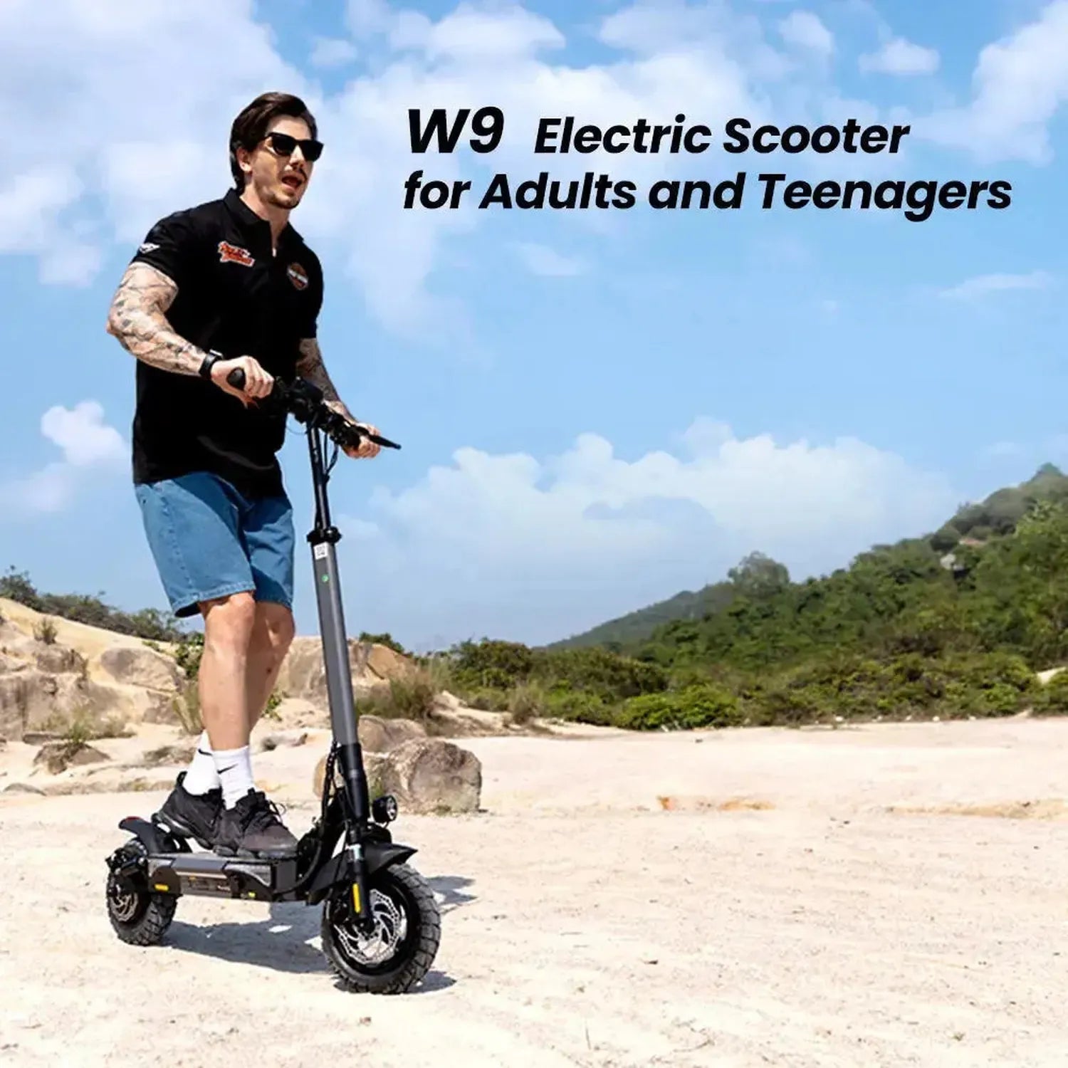 iScooter W9 Electric Scooter Foldable with App for Adults up to 45 Km/h