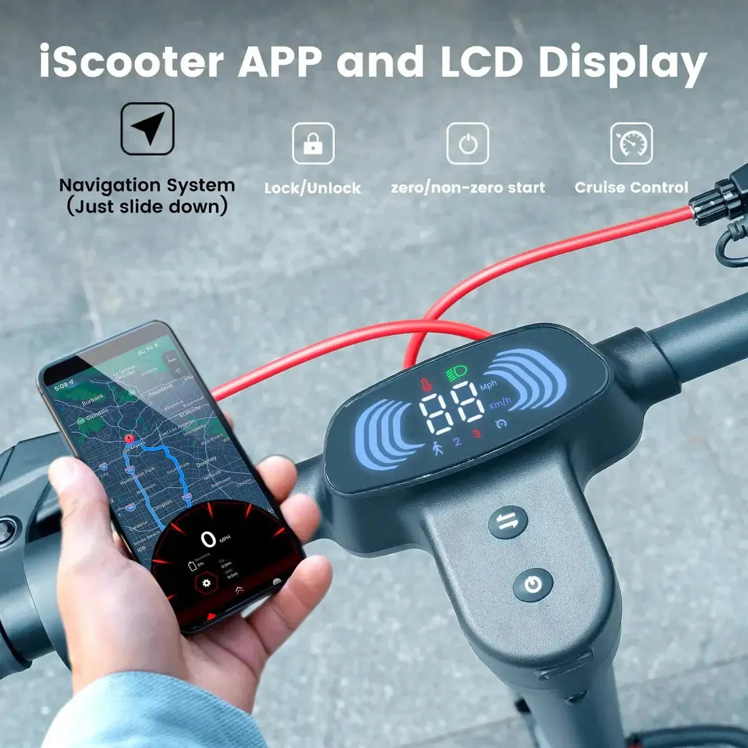 iScooter i10 Pro Electric Scooter Foldable with App and Suspension up to 45 Km/h