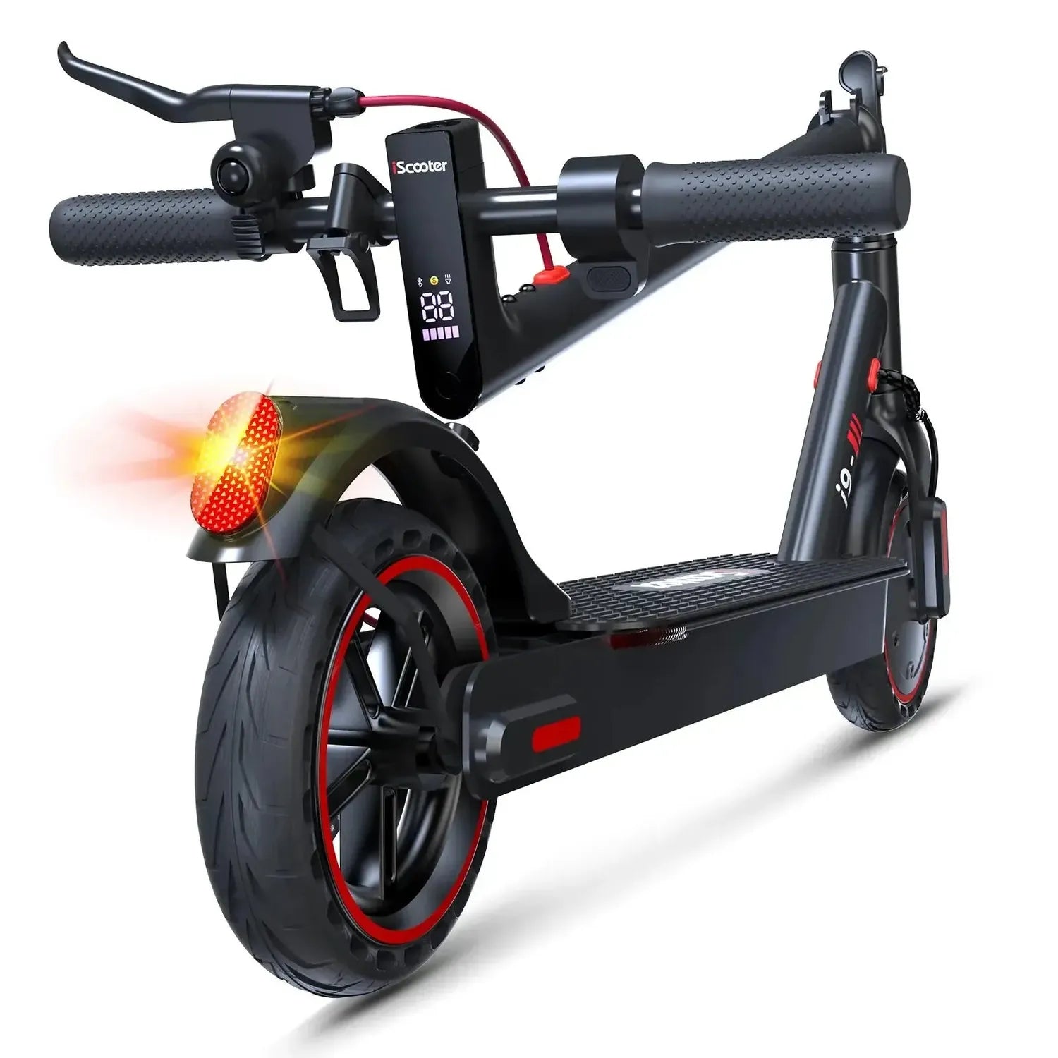 iScooter i9 Electric Scooter Foldable with App and Solid Tyres up to 30 Km/h