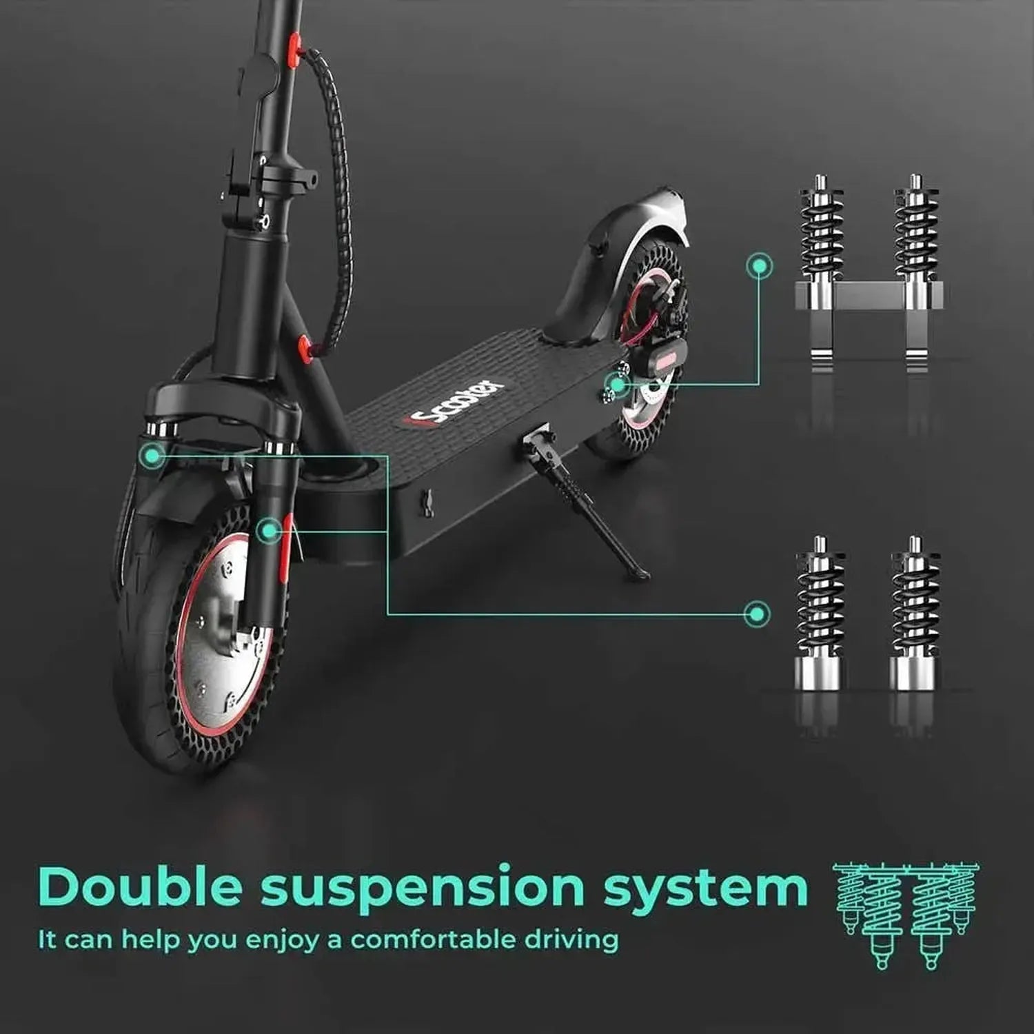 iScooter i9 Max Electric Scooter Foldable with Suspension and App up to 35 Km/h