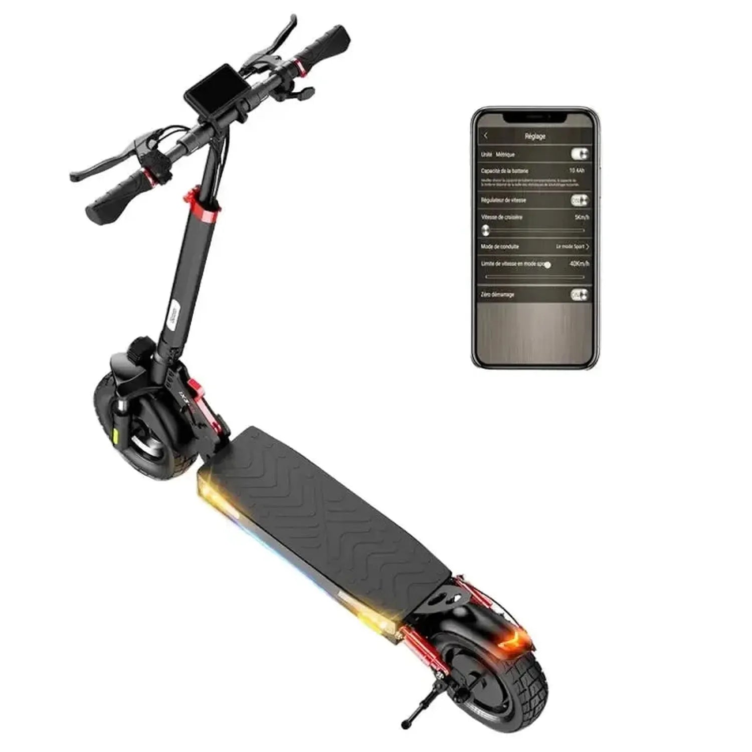 iScooter iX3 Electric Scooter Foldable with Suspension and Disc Brakes up to 40 Km/h