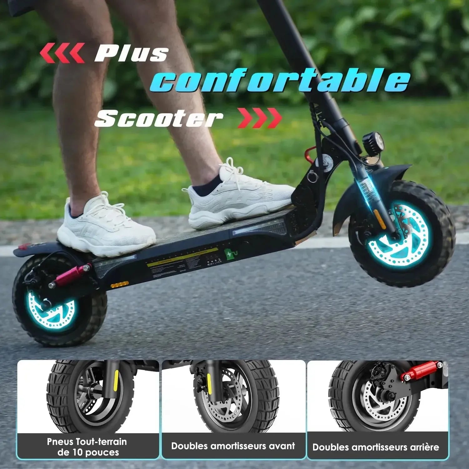 iScooter iX3 Electric Scooter Foldable with Suspension and Disc Brakes up to 40 Km/h