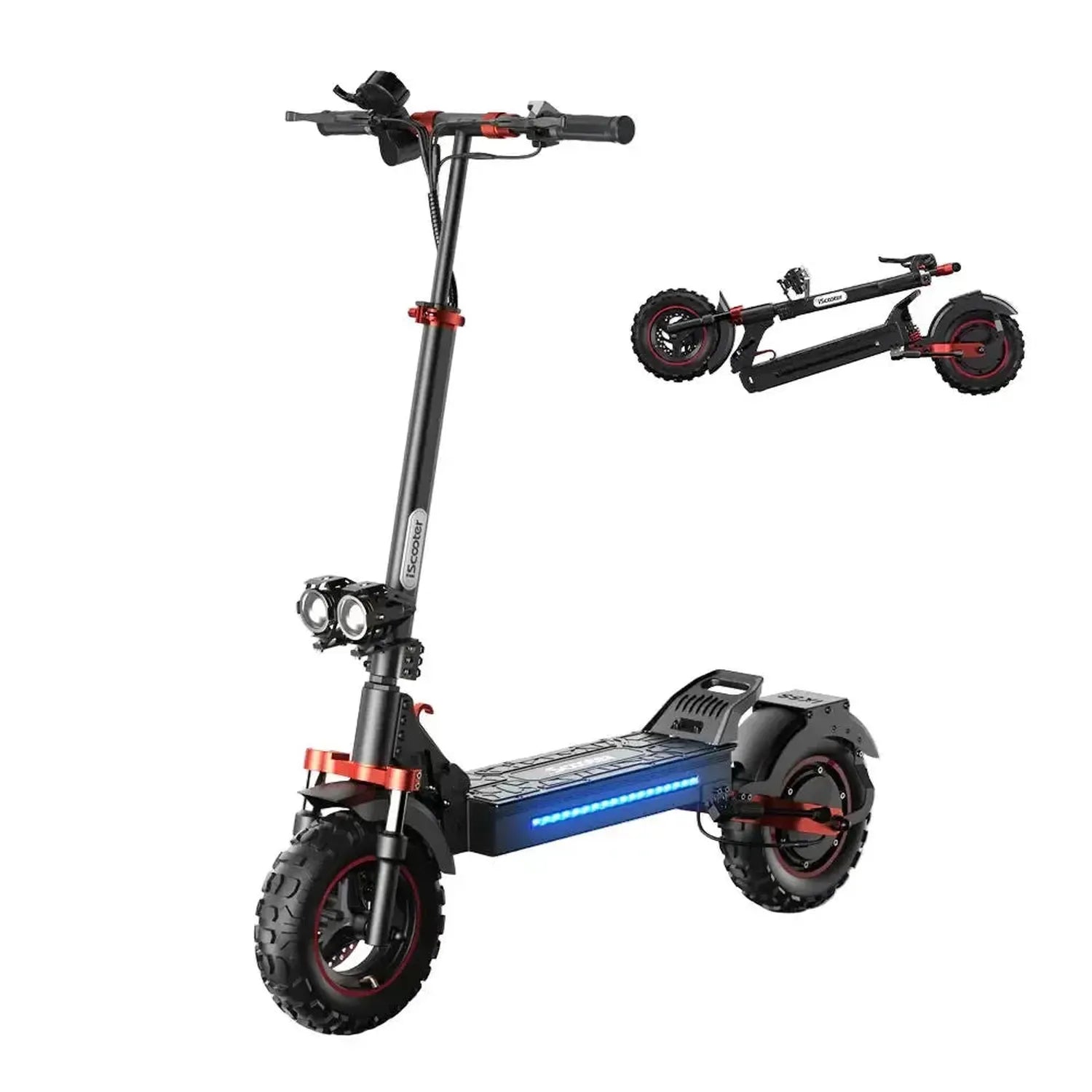 iScooter iX5S Electric Scooter Foldable with Off Road Tyres and Suspension up to 45 Km/h