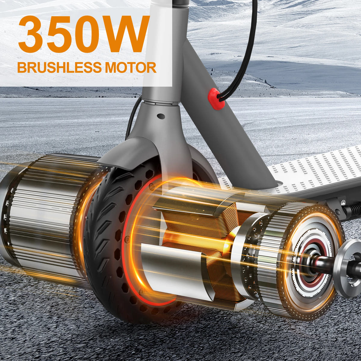 LADPED LP60 350W front hub motor illustration supplied by AOVO