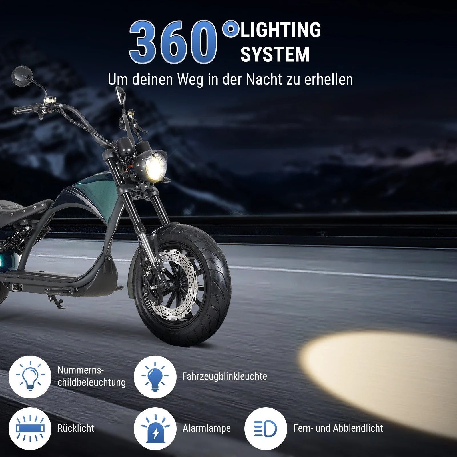 mangosteen m1p electric chopper bike