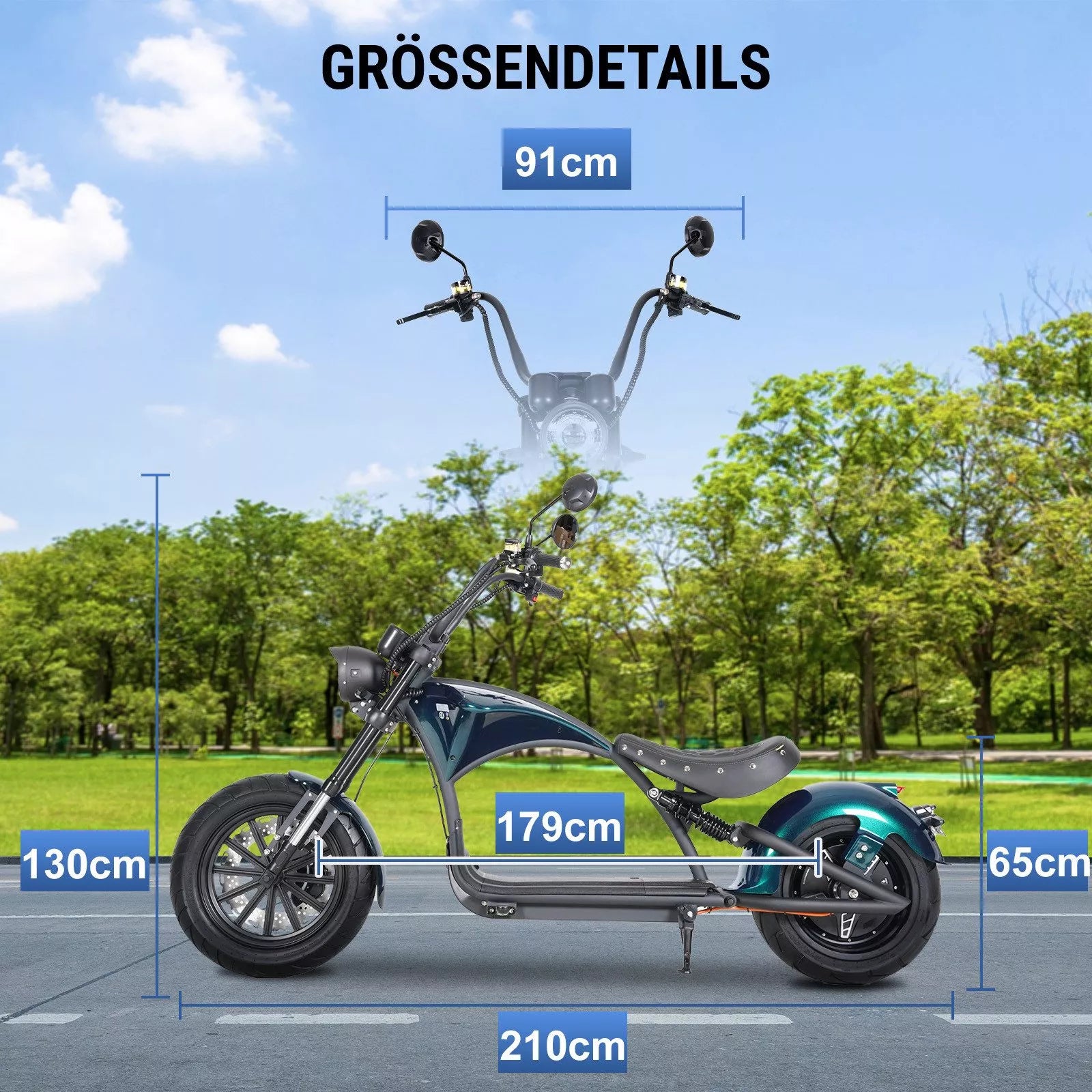mangosteen m1p electric chopper bike