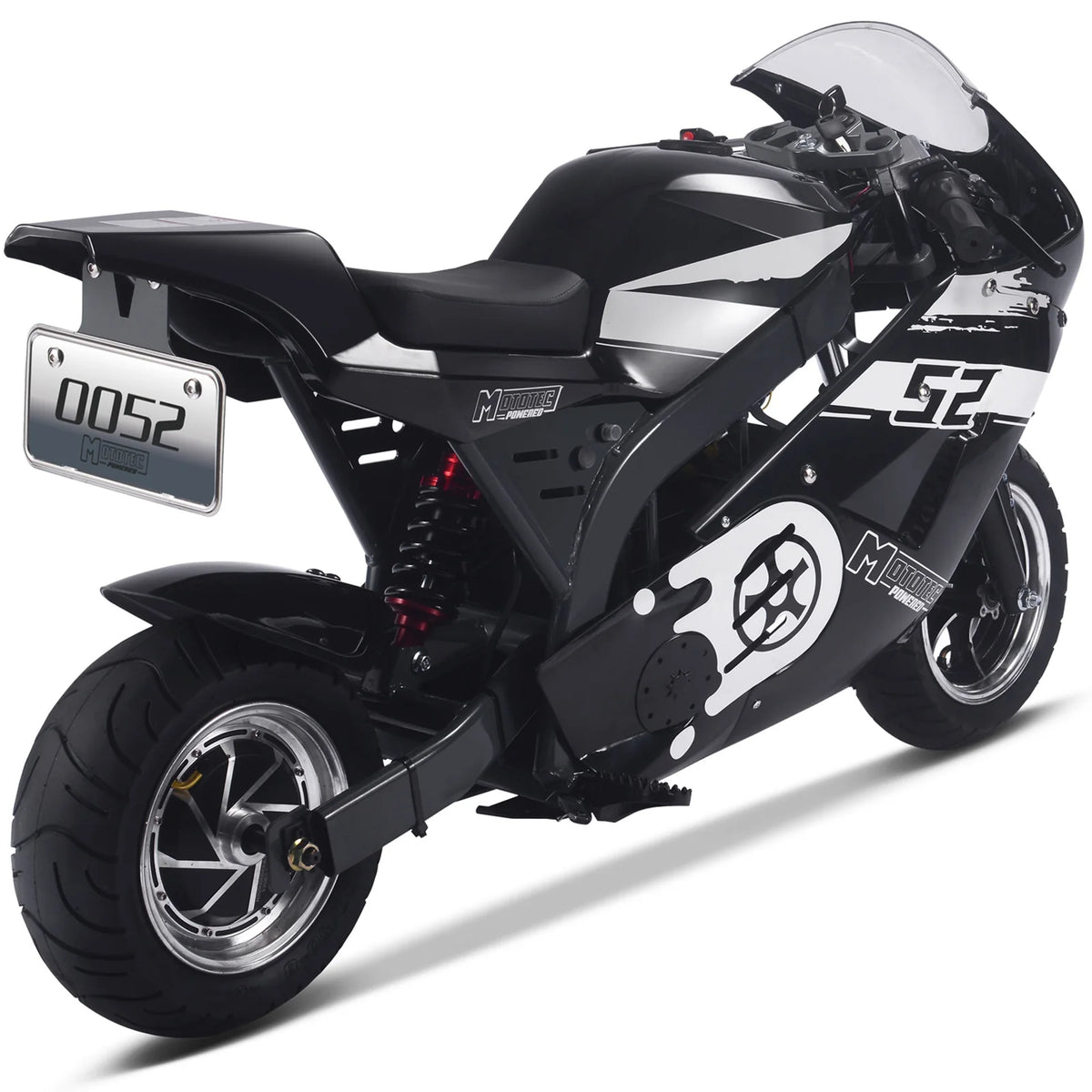 MotoTec 1000W 48V Electric Superbike — Black supplier product view 4