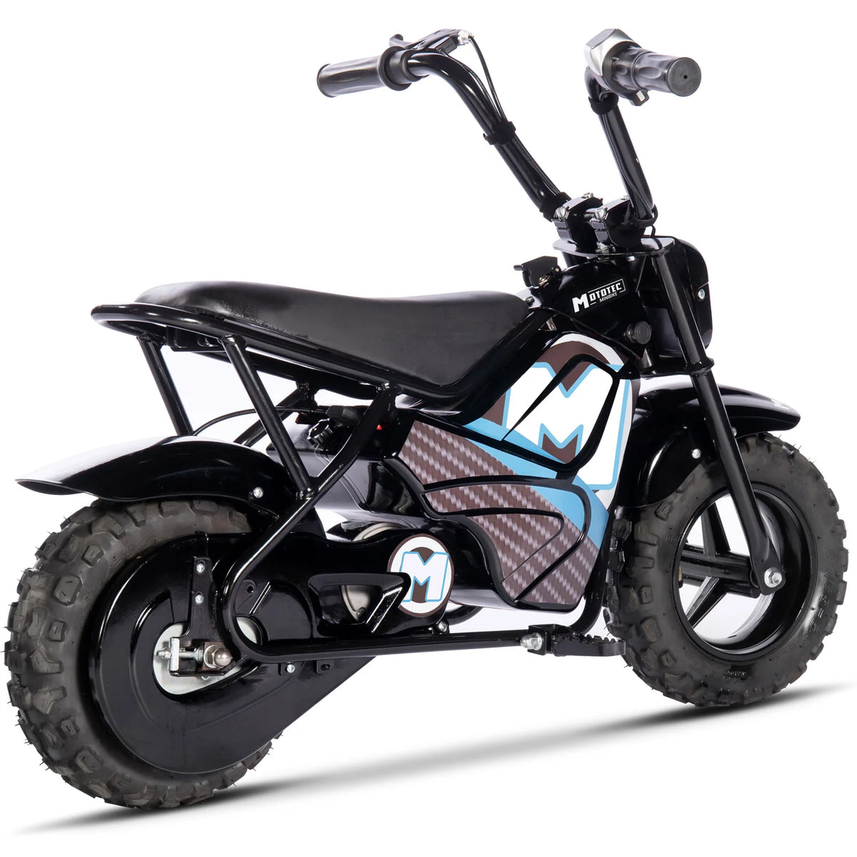 MotoTec 24V 250W Electric Mini Bike — Black supplier product view 5