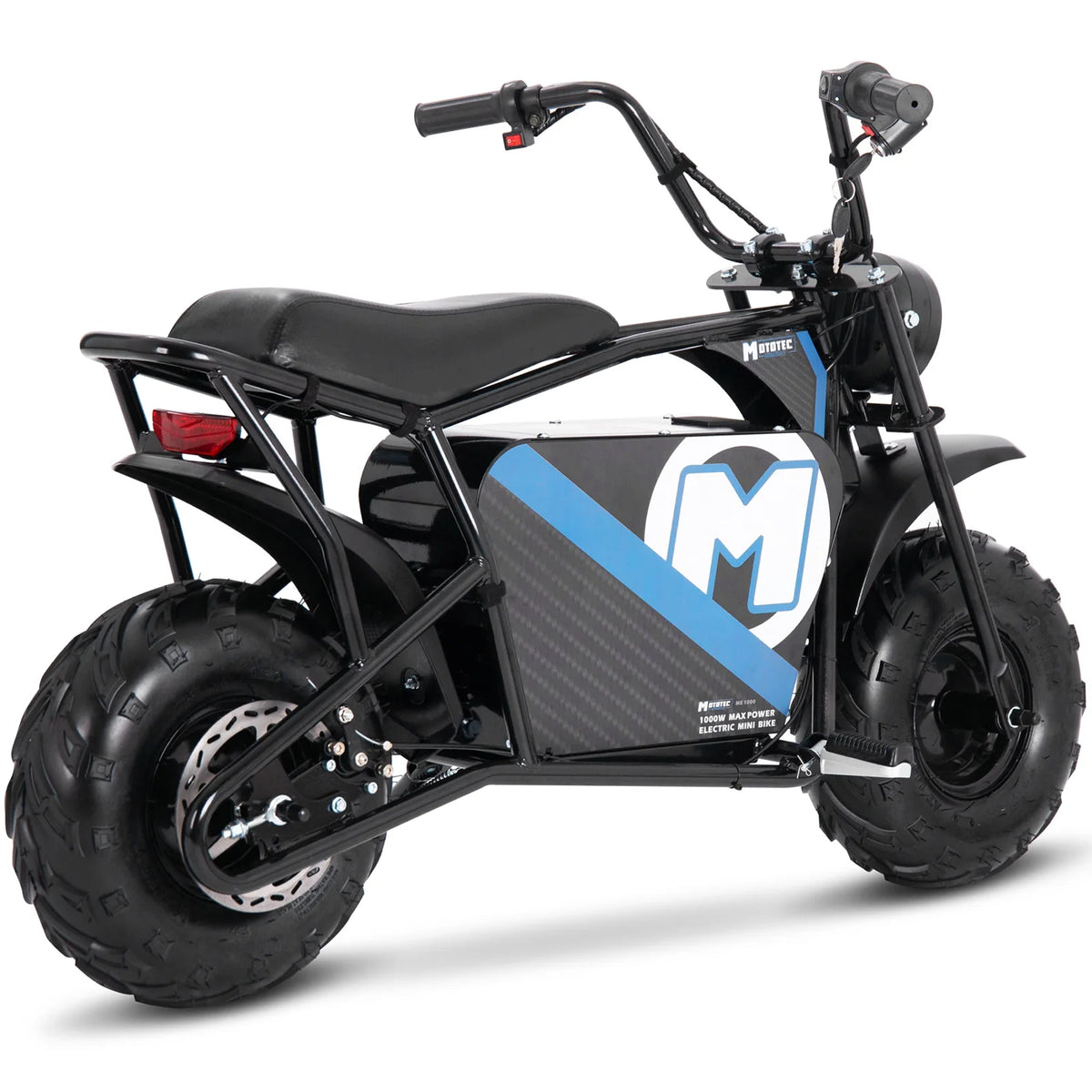 MotoTec 48V 1000W Electric Mini Bike — Black supplier product view 2