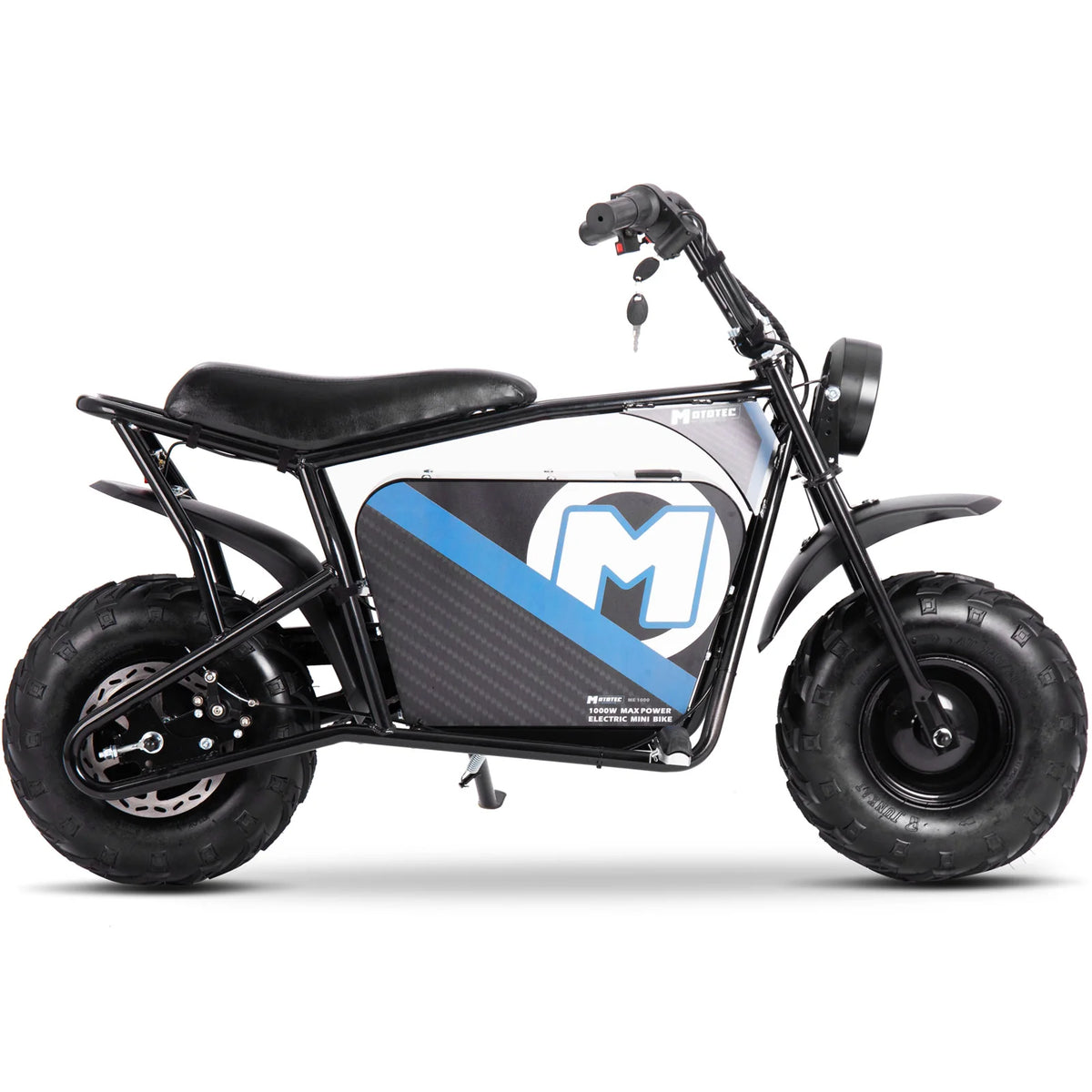 MotoTec 48V 1000W Electric Mini Bike — Black supplier product view 8