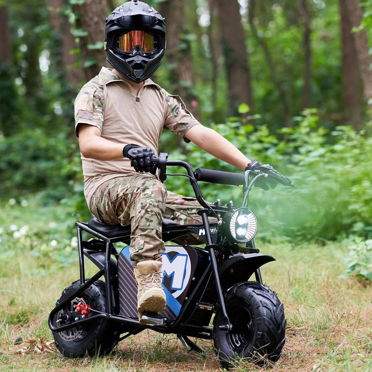 MotoTec 48V 1000W Electric Mini Bike — Black supplier product view 9