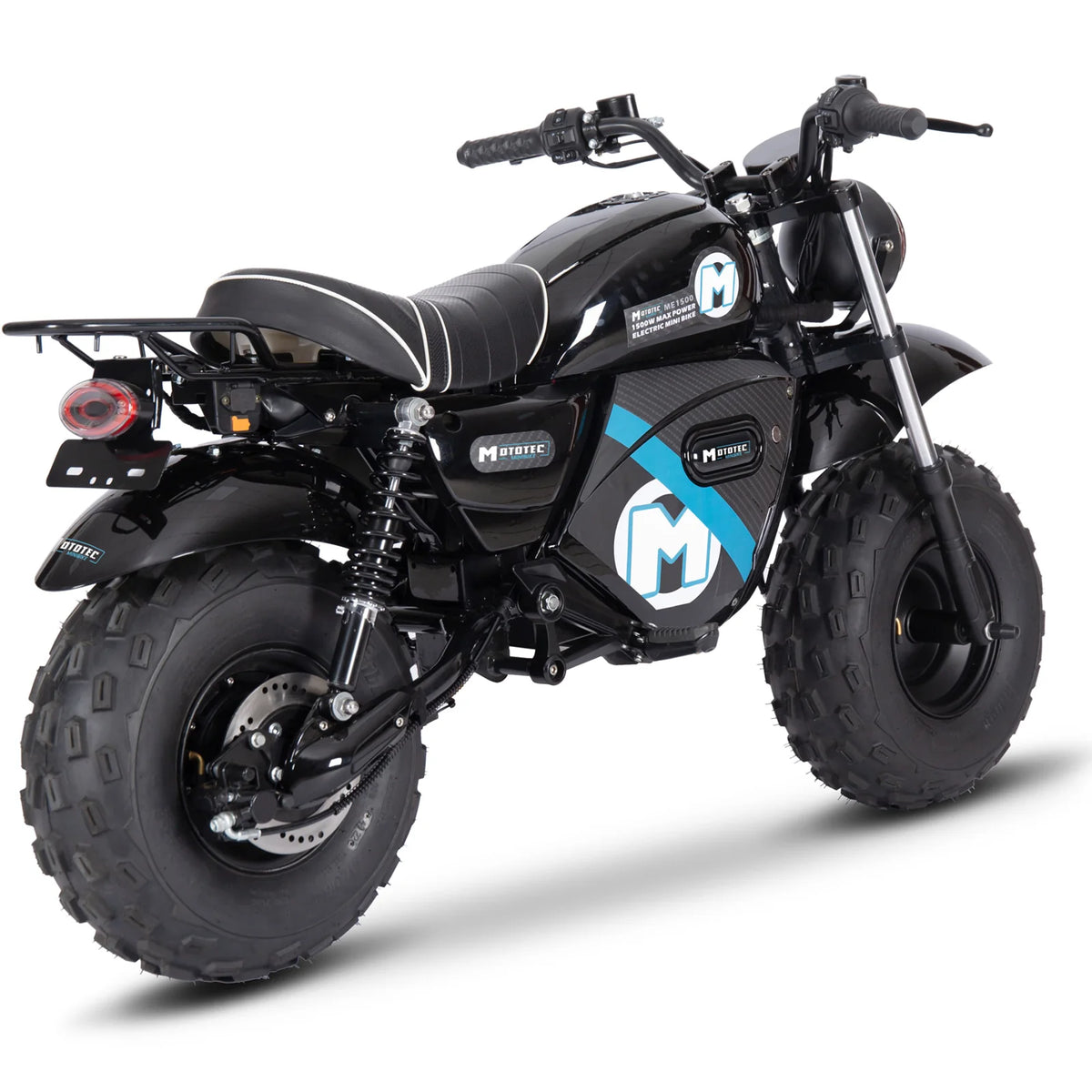 MotoTec 60V 1500W Electric Powered Mini Bike Lithium — Black supplier product view 5