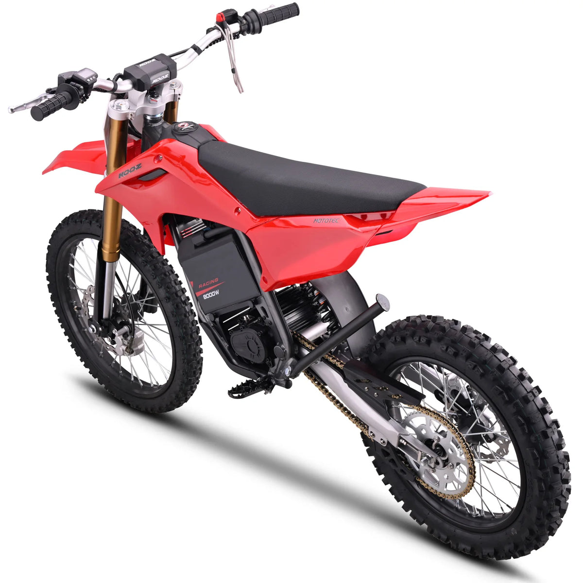 MotoTec 72V 8000W Pro Electric Dirt Bike 19/16 Lithium — Red supplier product view 2