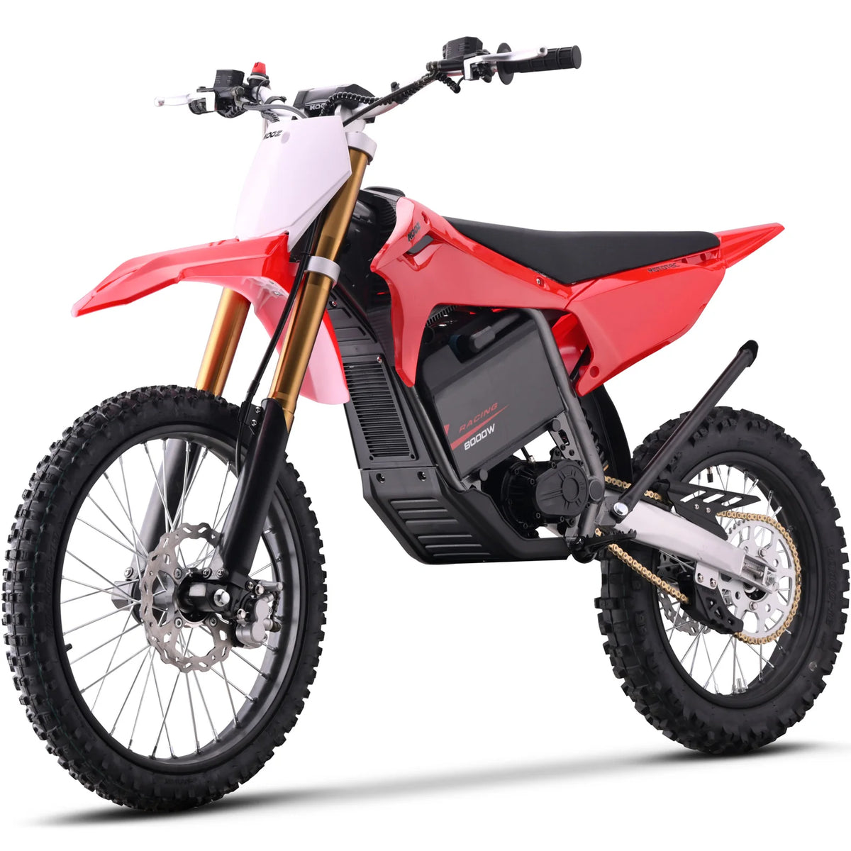 MotoTec 72V 8000W Pro Electric Dirt Bike 19/16 Lithium — Red supplier product view 4