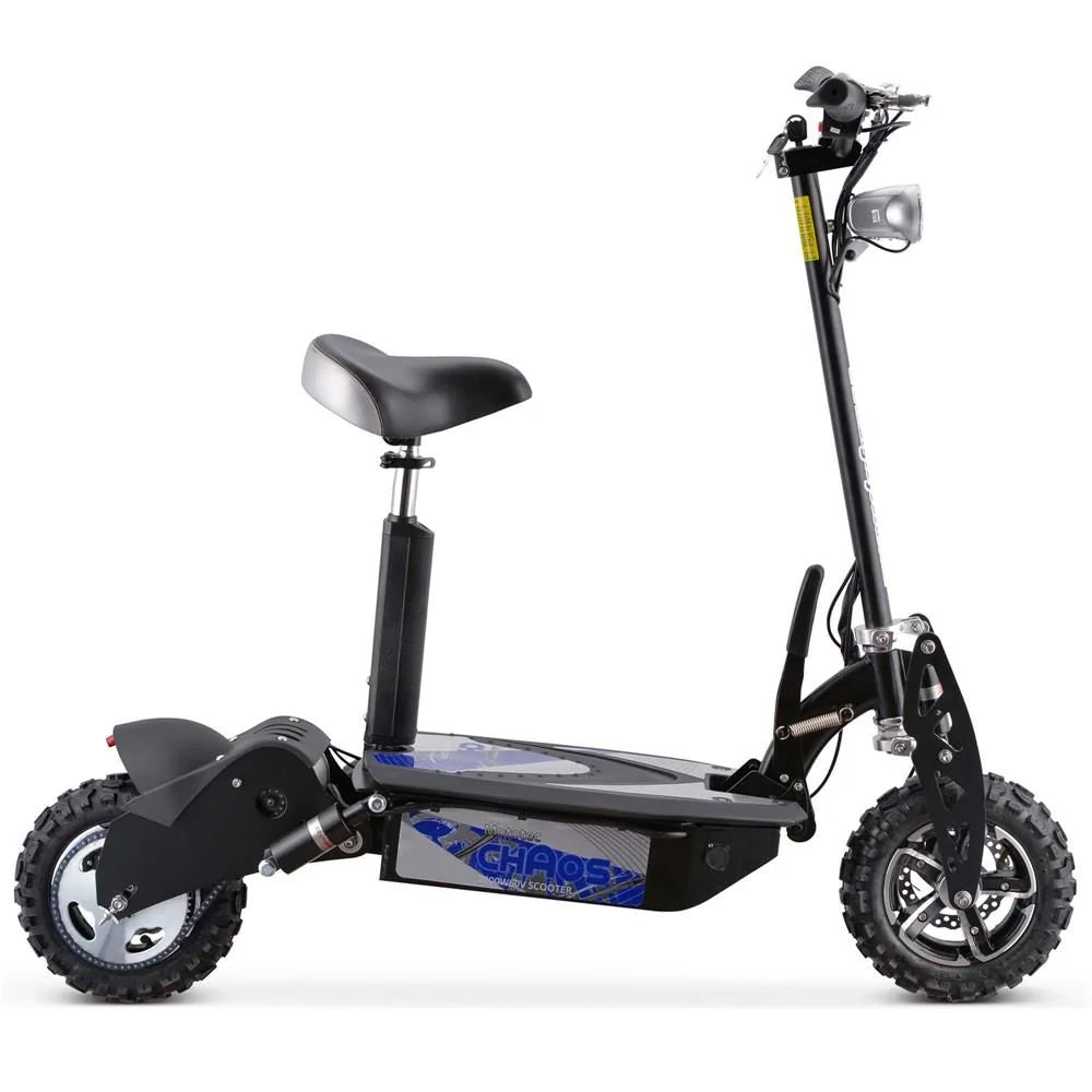MotoTec Chaos 2000W 60V Lithium Electric Scooter — Black supplier product view 3