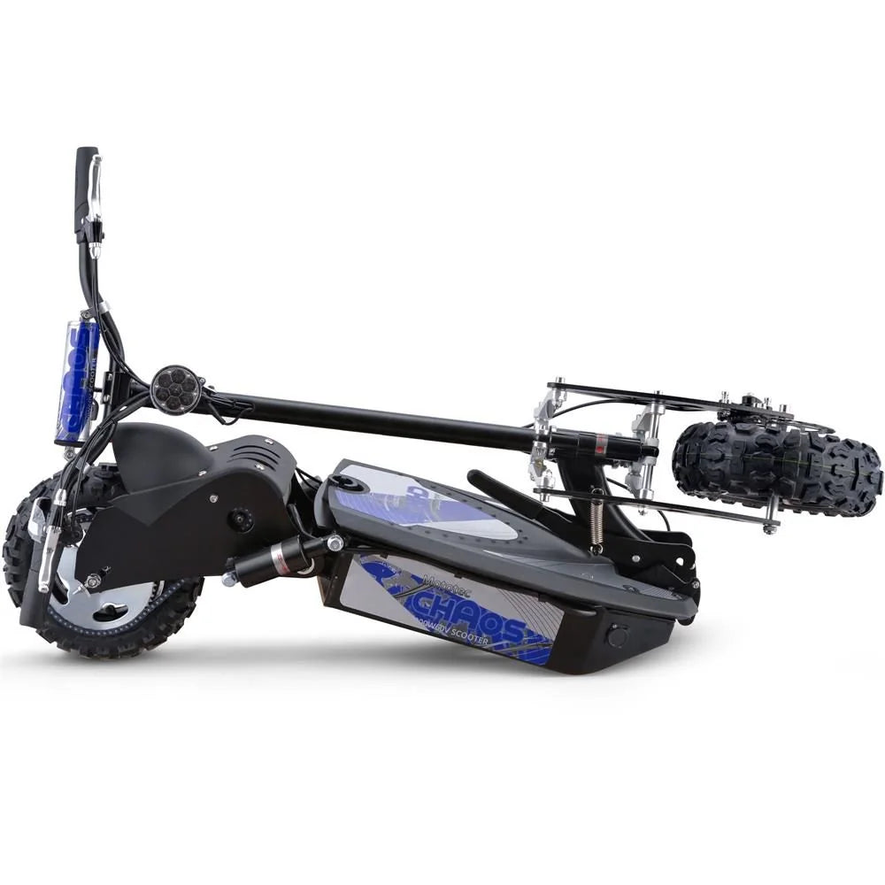 MotoTec Chaos 2000W 60V Lithium Electric Scooter — Black supplier product view 4