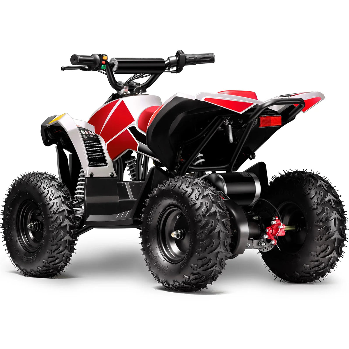 MotoTec E-Bully 36V 1000W ATV — White supplier product view 4