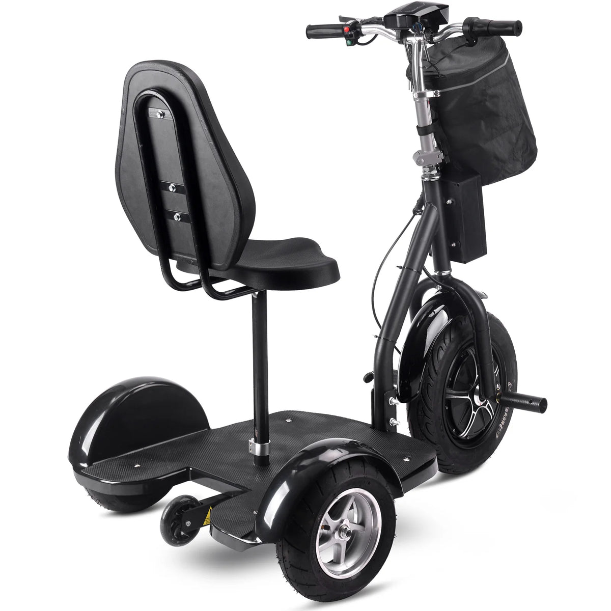 MotoTec Electric Trike 48V 1000W Lithium — Black supplier product view 4