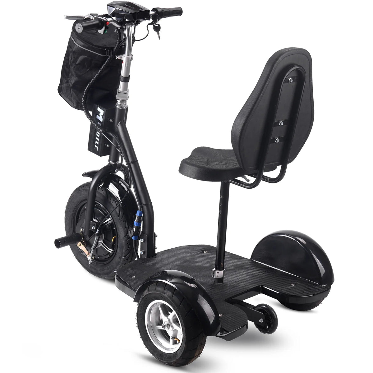 MotoTec Electric Trike 48V 1000W Lithium — Black supplier product view 5