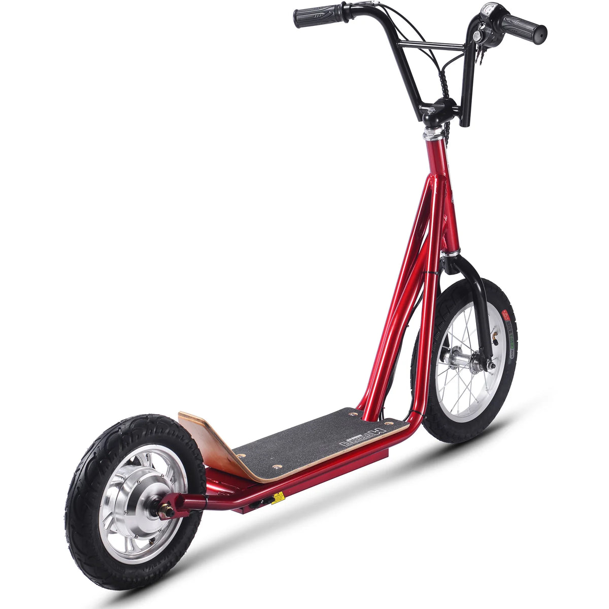 MotoTec Groove 36V 350W Big Wheel Lithium Electric Scooter — Red supplier product view 3