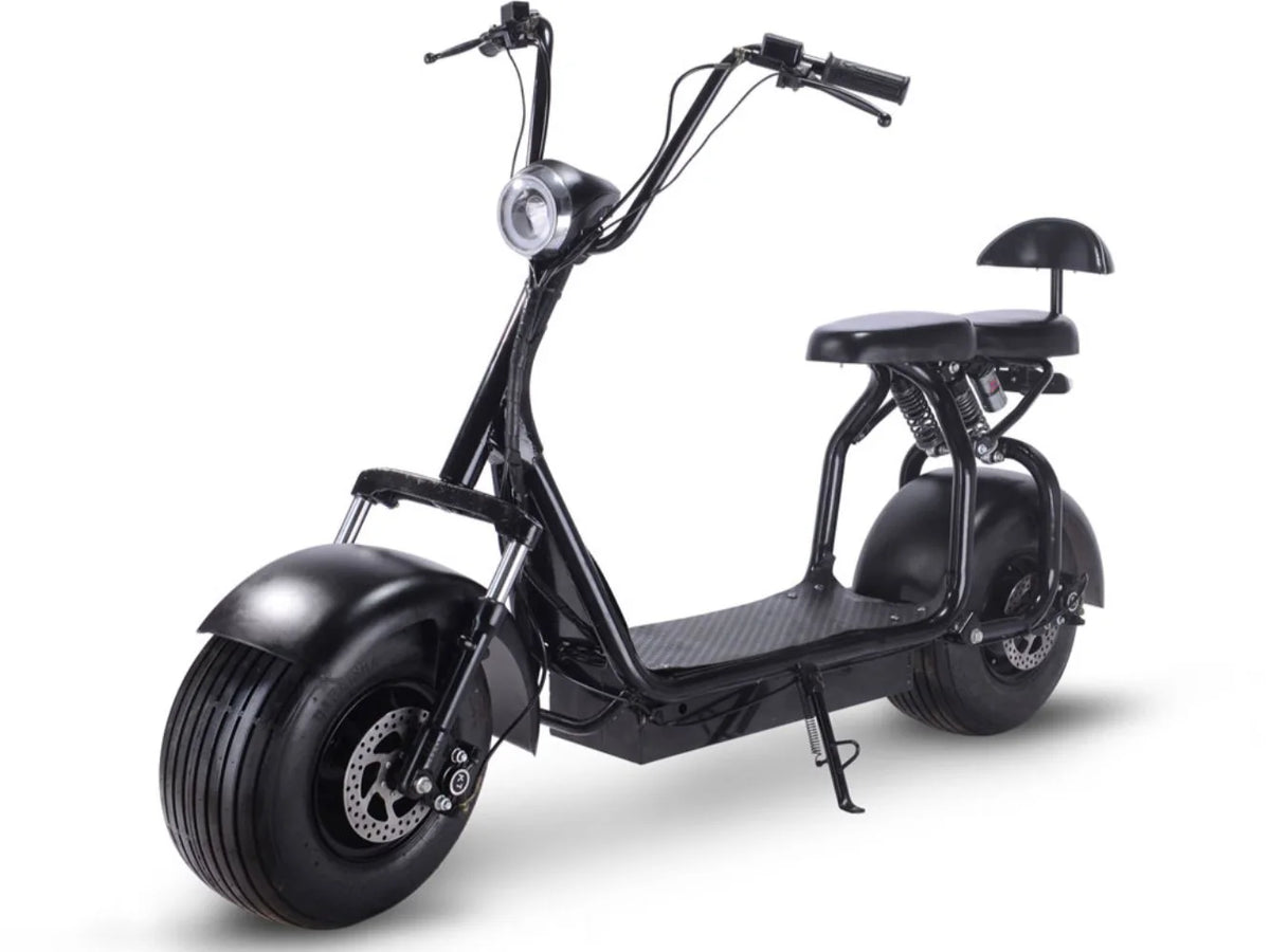 MotoTec Knockout 60V 1000W Electric Scooter — Black supplier product view 2