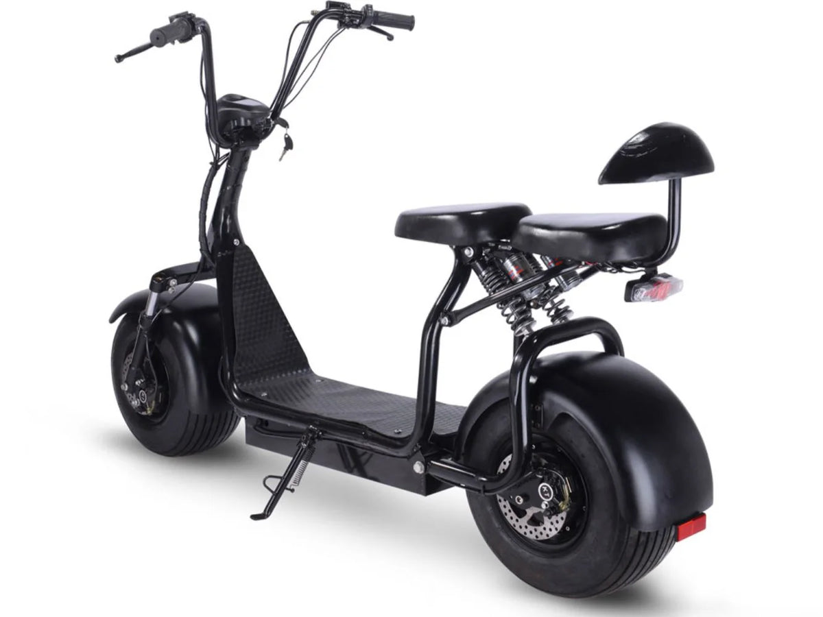 MotoTec Knockout 60V 1000W Electric Scooter — Black supplier product view 5