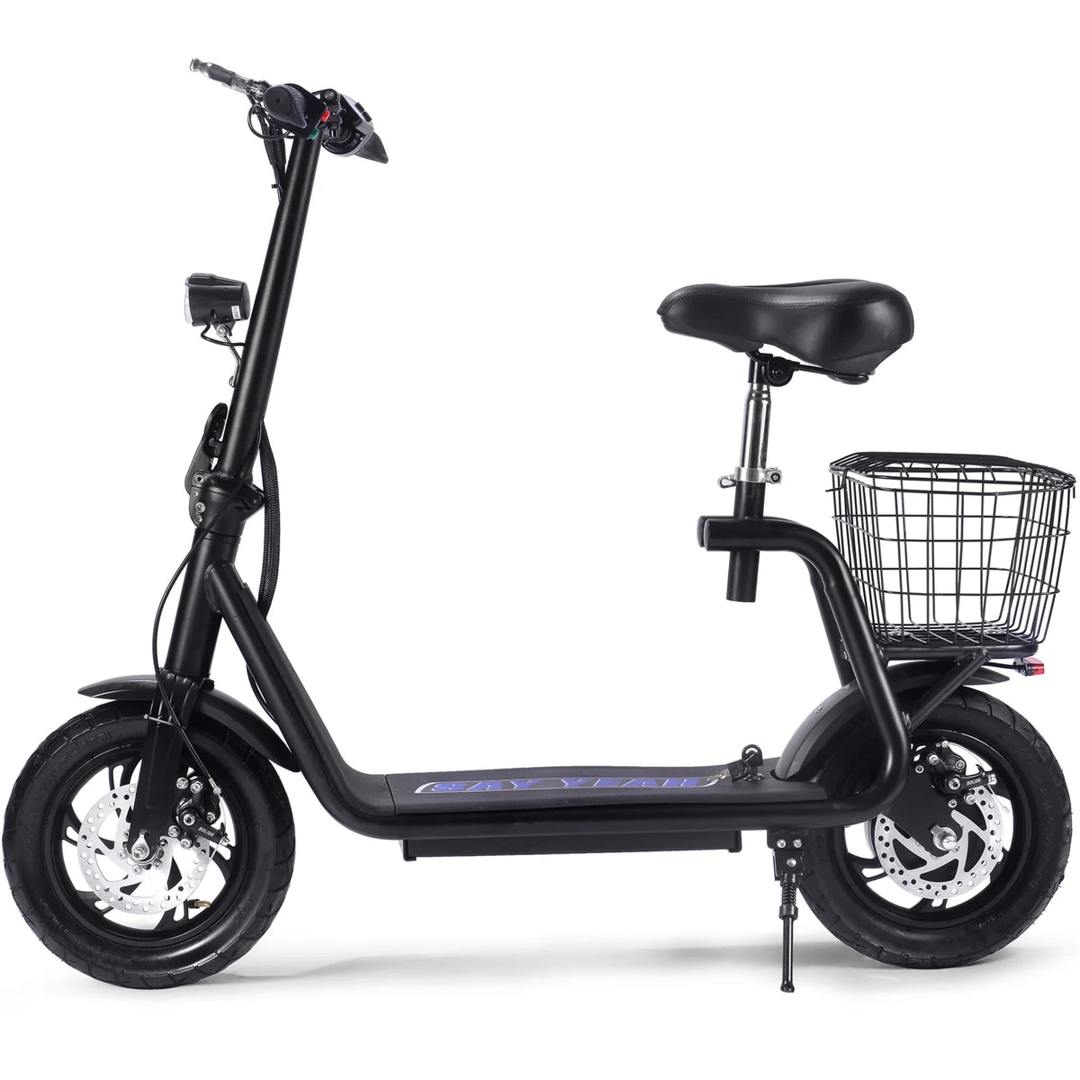 MotoTec Metro 36V 500W Lithium Electric Scooter — Black supplier product view 3