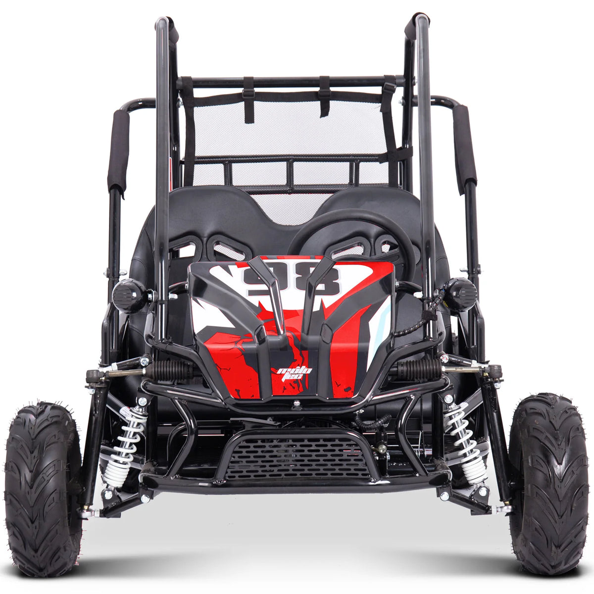 MotoTec Mud Monster XL 60V 2000W Electric Go Kart Full Suspension — Red supplier product view 5