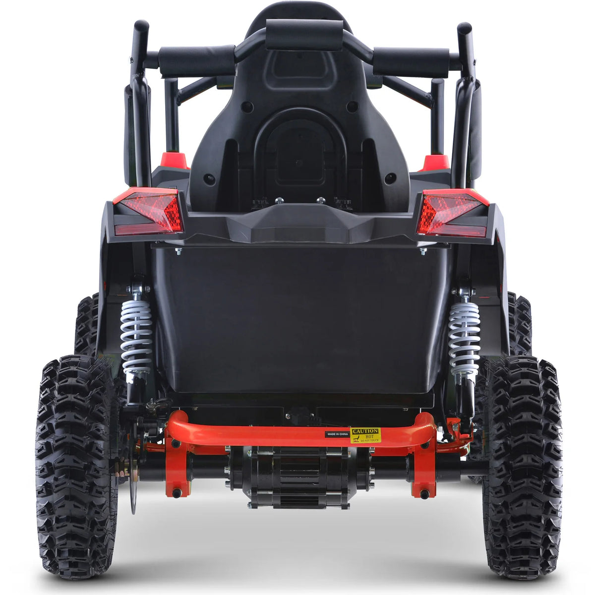 MotoTec Raider Kids UTV 48V 1200W Full Suspension — Red supplier product view 3