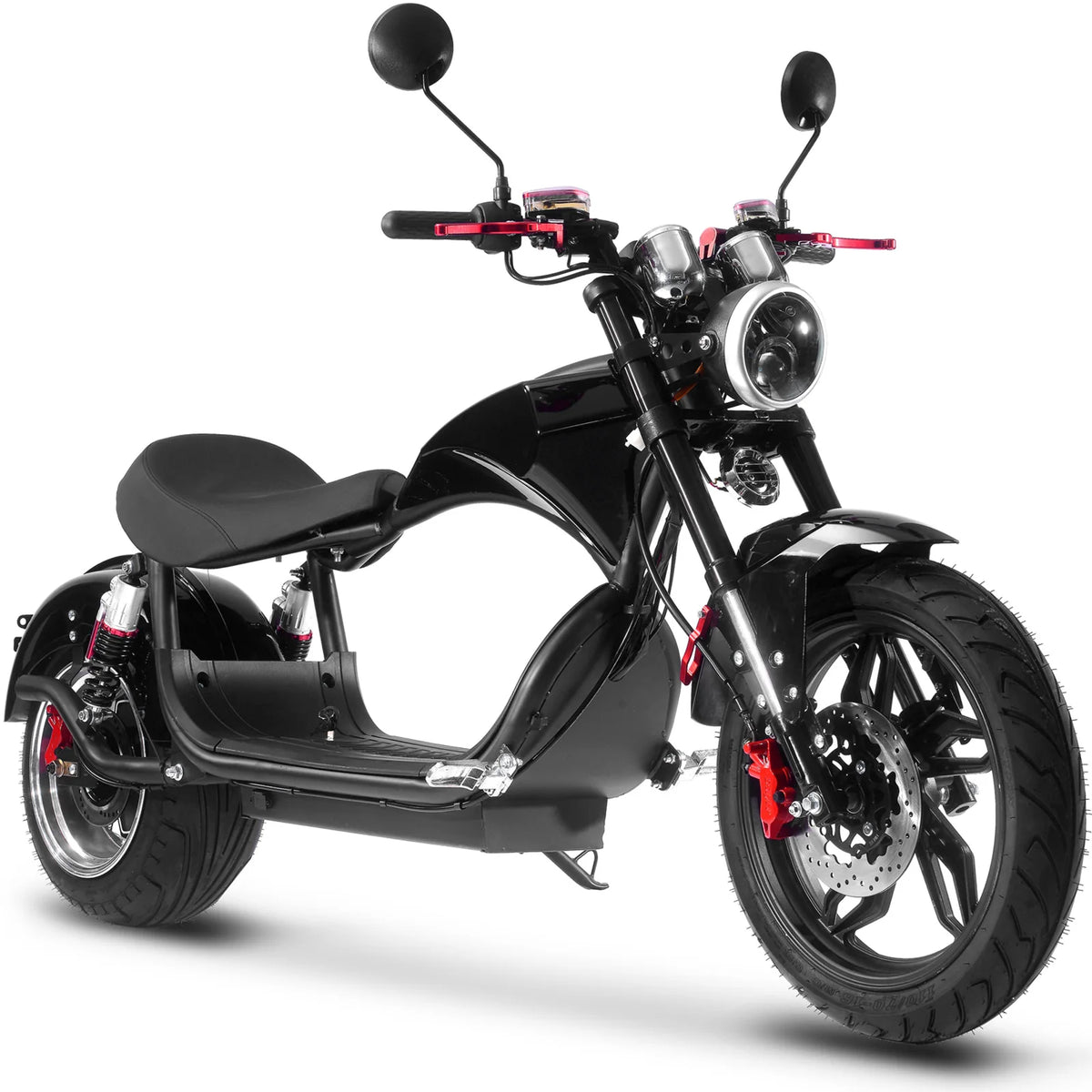 MotoTec Raven 60V 30ah 2500W Lithium Electric Scooter — Black supplier product view 2