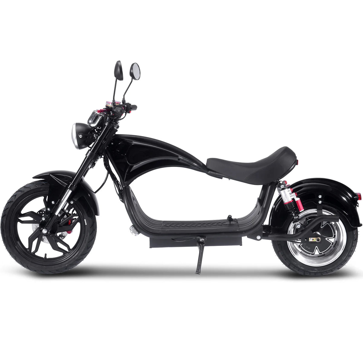 MotoTec Raven 60V 30ah 2500W Lithium Electric Scooter — Black supplier product view 3