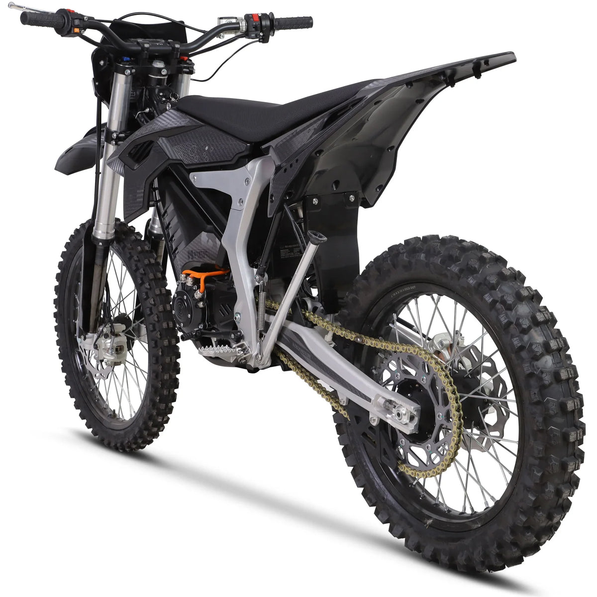 MotoTec Venom 72V 12000W Peak Electric Dirt Bike — Black supplier product view 5