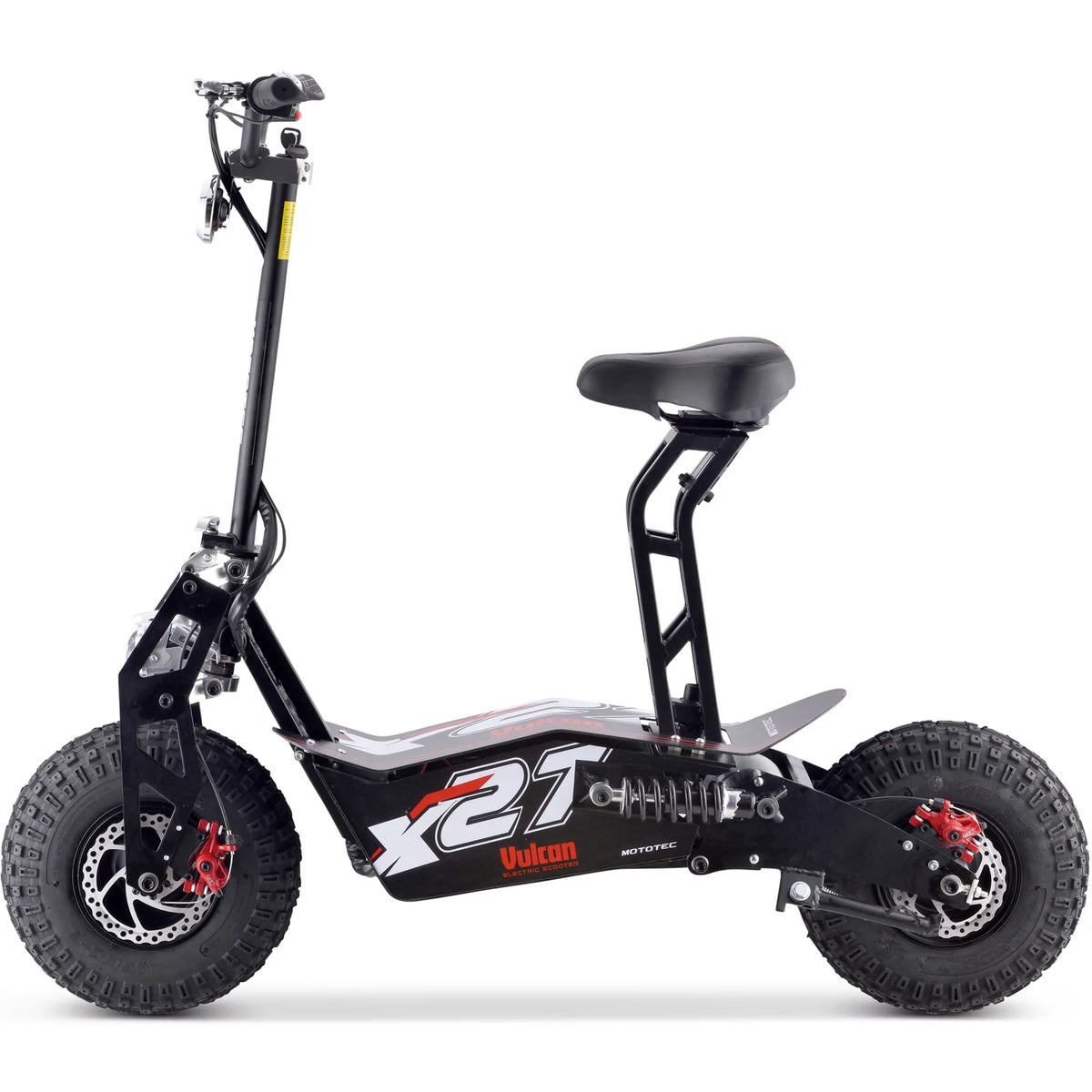 MotoTec Vulcan 48V 1600W Electric Scooter — Black supplier product view 4
