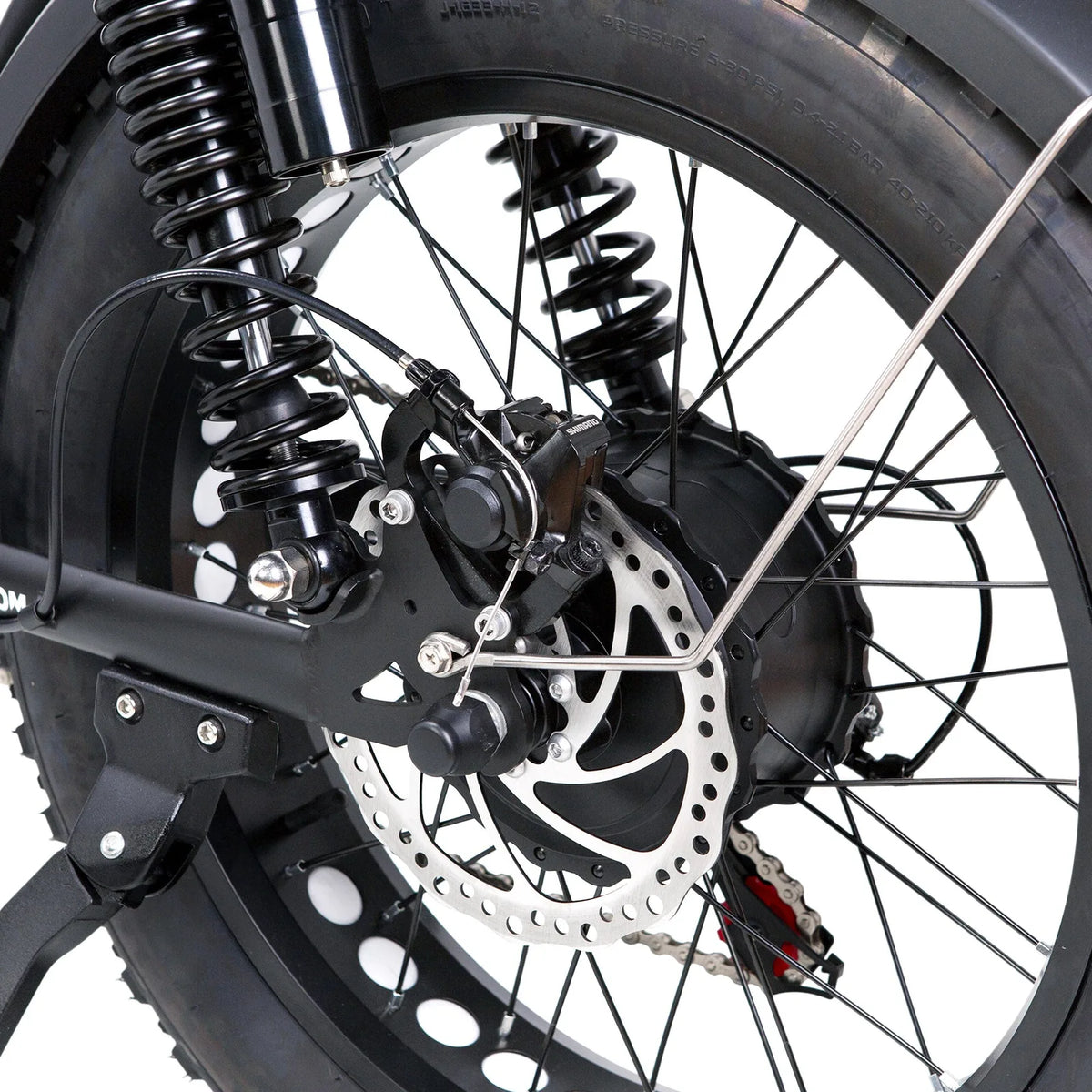 NAKTO F2 Plus hydraulic disc brake detail
