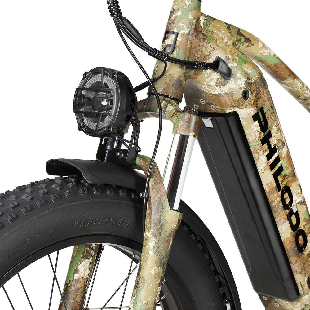 PHILODO Falcon Step-Over Camo headlight and front suspension