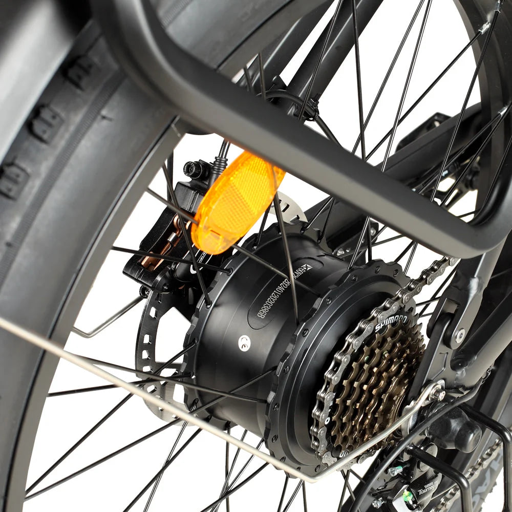 PHILODO Forester rear hub motor and seven-speed drivetrain