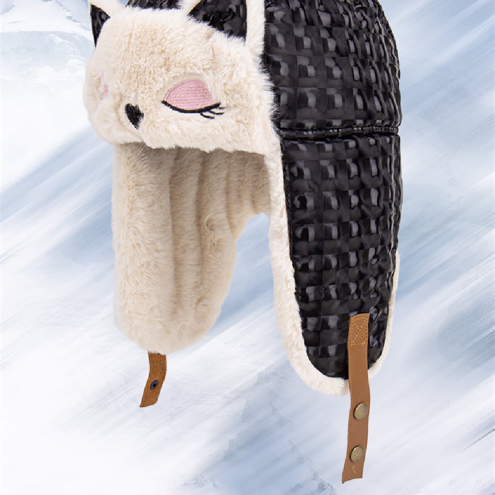 Plush Animal-Ear Winter Hat
