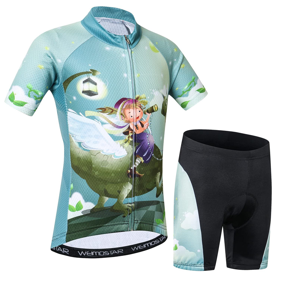 Children’s Cycling Jersey and Padded Shorts Set