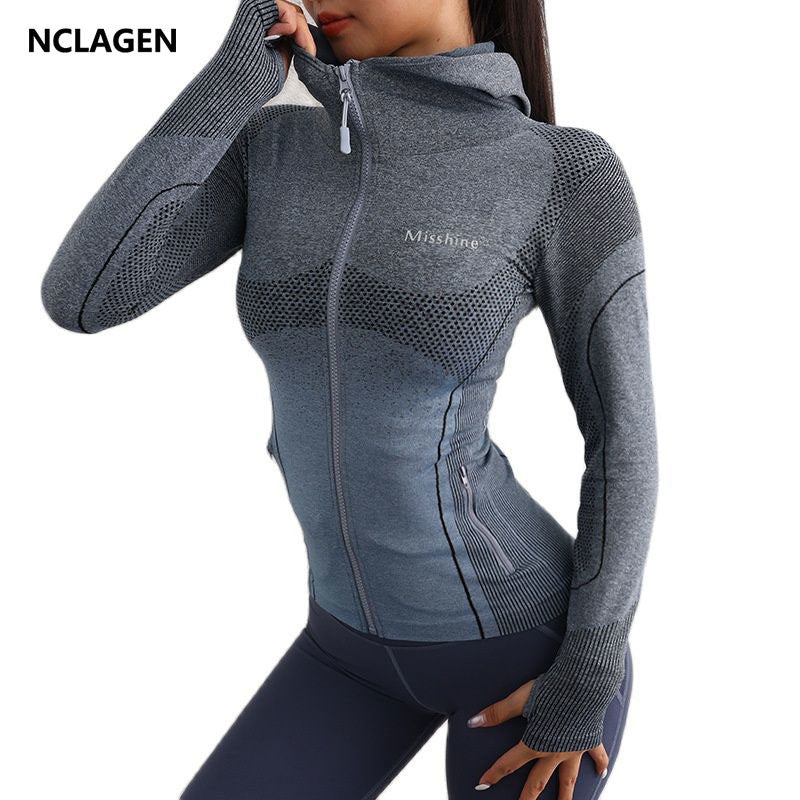 Long-Sleeve Stretch Cycling Zip Top