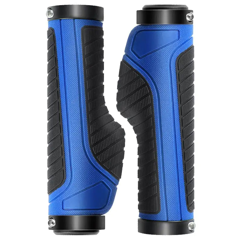 Blue dual lock-on bicycle handlebar grips, exact supplier SKU photograph